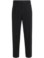 Zegna pantalon de costume à pinces - Noir