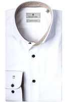 Thomas Maine Bari Tailored Fit Overhemd wit, Effen