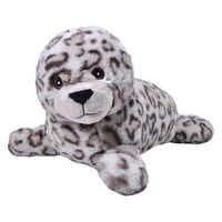 Pluche knuffel dieren Eco-kins grijze zeehond van 30 cm - thumbnail