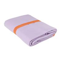 Microvezel handdoek - lila/oranje - 100x180 cm - thumbnail
