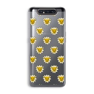 Leeuwenkoppen: Samsung Galaxy A80 Transparant Hoesje