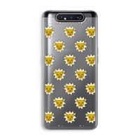 Leeuwenkoppen: Samsung Galaxy A80 Transparant Hoesje