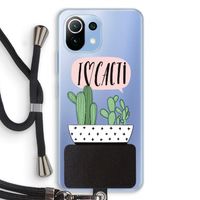 I love cacti: Xiaomi Mi 11 Lite Transparant Hoesje met koord