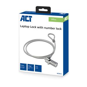 ACT Connectivity Laptopslot met cijfercode AC9015 diefstalbeveiliging