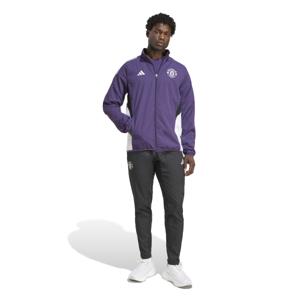 adidas Manchester United Presentatie Trainingspak Full-Zip 2025-2026 Paars Zwart Wit