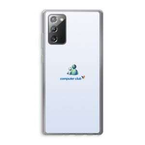 MSN: Samsung Galaxy Note 20 / Note 20 5G Transparant Hoesje