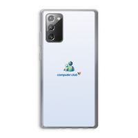 MSN: Samsung Galaxy Note 20 / Note 20 5G Transparant Hoesje MSN: Samsung Galaxy Note 20 / Note 20 5G Transparant Hoesje