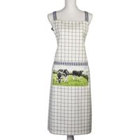 Wiebe van der Zee Schort Ruit Koe 60x90 cm Blauw Wiebe van der Zee Schort Ruit Koe 60x90 cm Blauw