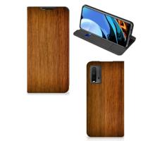 Xiaomi Poco M3 | Redmi 9T Book | Wallet Case | Donker Hout