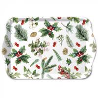 Ambiente tray 13x21cm winter greenery