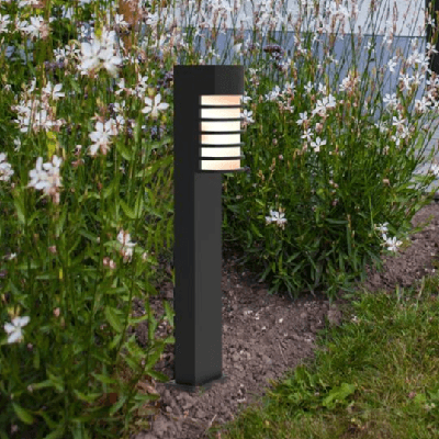 Staande lamp mat zwart &apos;Fulton&apos; led lamp 40W 75 cm