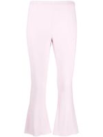 Blumarine pantalon court à coupe évasée - Rose