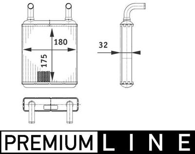 Kachelradiateur, interieurverwarming AH132000P