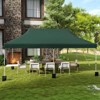 300 x 600 cm Pop-up Luifeltent Opvouwbare Evenemententent met Draagtas Groen