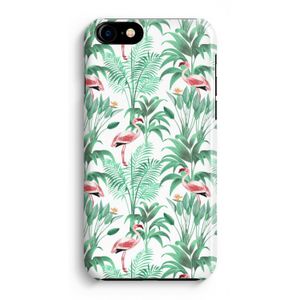 Flamingo bladeren: Volledig Geprint iPhone 7 Plus Hoesje