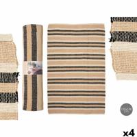 Tapijt GiftDecor NO.05 Wit Bruin Zwart 120 x 180 cm (4 Stuks)