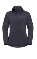 Jack wolfskin Feldberg Hoody Softshell Jas Dames Graphite M