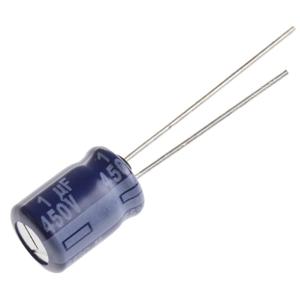 Panasonic Elektrolytische condensator Radiaal bedraad 3.5 mm 1 µF 450 V 20 % (Ø) 8 mm 1 stuk(s)