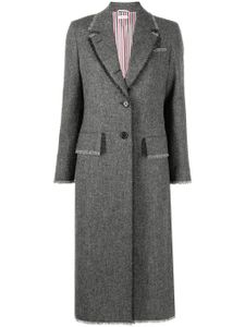 Thom Browne manteau à simple boutonnage - Gris