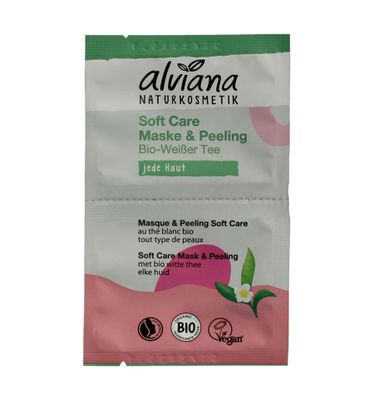 Soft care mask & peeling met biologisch witte thee
