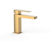 Wastafelkraan Tres Slim | Opbouw | Mengkraan | Standaard model | 1-hendel | Vierkant | 24k Goud mat