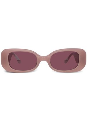 Linda Farrow lunettes de soleil à logo gravé - Rose