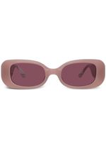 Linda Farrow lunettes de soleil à logo gravé - Rose