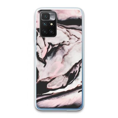 Roze stroom: Xiaomi Redmi 10 Transparant Hoesje