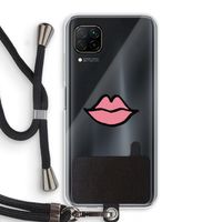 Kusje: Huawei P40 Lite Transparant Hoesje met koord