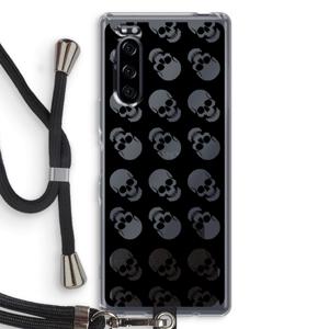Musketon Skulls: Sony Xperia 5 Transparant Hoesje met koord