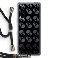 Musketon Skulls: Sony Xperia 5 Transparant Hoesje met koord - thumbnail