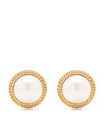 Rowen Rose boucles d'oreilles serties de perles artificielles - Blanc - thumbnail