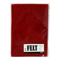 Creativ Company Hobbyvilt rood a4 gemelleerd