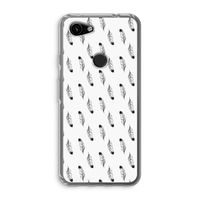 Pluimen: Google Pixel 3a Transparant Hoesje Pluimen: Google Pixel 3a Transparant Hoesje