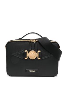 Versace sacoche Medusa Biggie en cuir - Noir