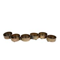 Metalen Theelichthouder 33x4x2 cm Goud