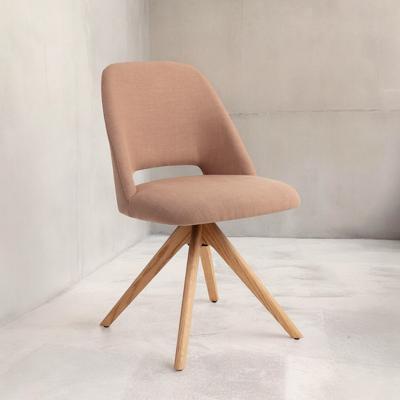 Jesper Home Eetkamerstoel 'Sasue' Draaibaar, Revolve Oak Natural, kleur Luster Liver