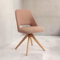 Jesper Home Eetkamerstoel 'Sasue' Draaibaar, Revolve Oak Natural, kleur Luster Liver
