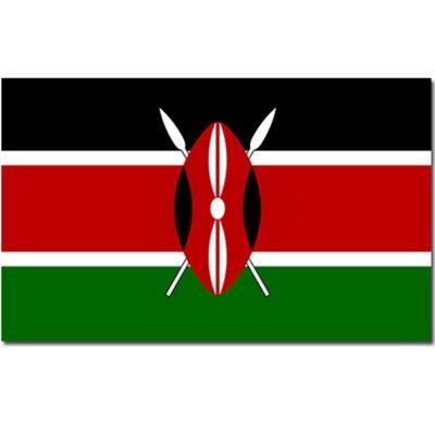 Vlag Kenia - 90 x 150 cm - Keniaanse Vlag - Kenya
