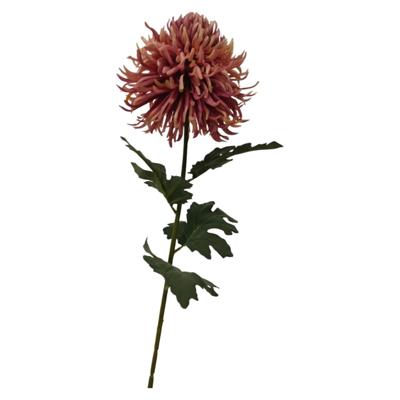 Kunstbloem Chrysant oranje 91x18x18cm