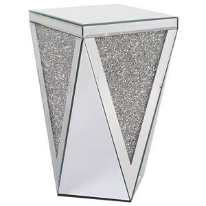 Beliani - LUXEY - Bijzettafel - Zilver - Glas