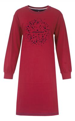 Irresistible dames nachthemd lange mouw - Red Stars