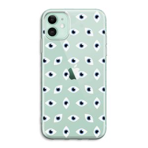 Eyes pattern: iPhone 11 Transparant Hoesje