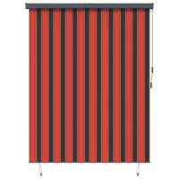 VidaXL Rolgordijn oranje en bruin 200 x 250 cm stof en aluminium