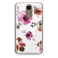 Geschilderde bloemen: LG K10 (2017) Transparant Hoesje