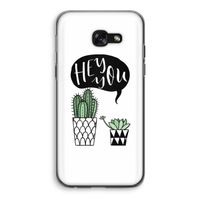 Hey you cactus: Samsung Galaxy A5 (2017) Transparant Hoesje