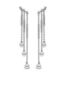 Yoko London bijoux d'oreilles en or blanc 18ct à ornements - Argent