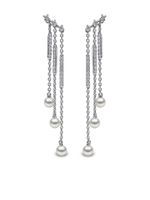 Yoko London bijoux d'oreilles en or blanc 18ct à ornements - Argent