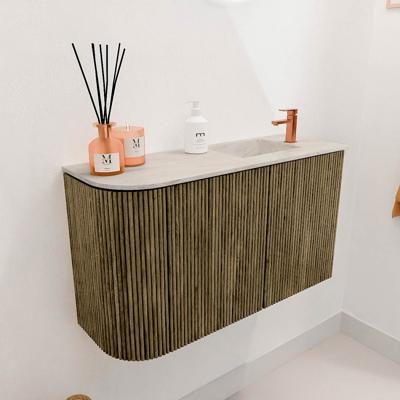 Toiletmeubel Mondiaz Joya Dlux | 71.6 cm | Meubelkleur Dusk | Faye wastafel Ostra Wasbak Rechts | 1 kraangat