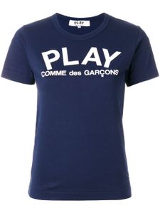 Comme Des Garçons Play t-shit à logo - Bleu